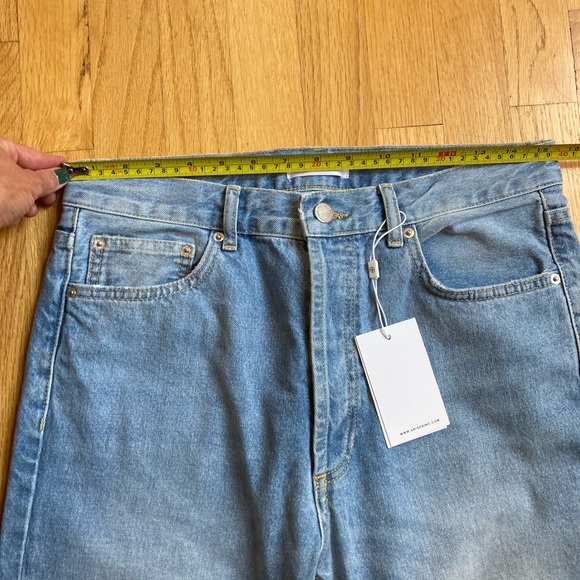 Anine Bing Peyton Jeans Light Blue - NWT - Picture 4 of 9